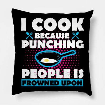 Funny Cooking Throw Pillow Official Cooking Merch