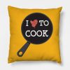 I Love Cooking Throw Pillow Official Cooking Merch