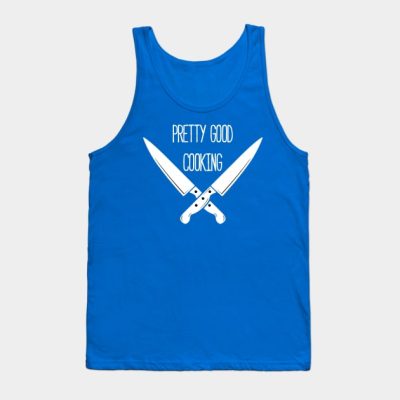 Pretty Good Cooking Logo Dark Tank Top Official Cooking Merch