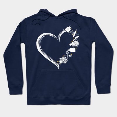 Heart Chef Equipment Funny Chef Lover Gift Hoodie Official Cooking Merch