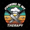 Cooking Is My Therapy Funny Culinary Quote Throw Pillow Official Cooking Merch