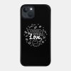 Cook With Love Line Art Phone Case Official Cooking Merch