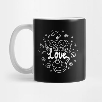 Cook With Love Line Art Mug Official Cooking Merch