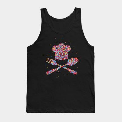 Cooking Heartbeat Head Chef Hobby Cook Tank Top Official Cooking Merch