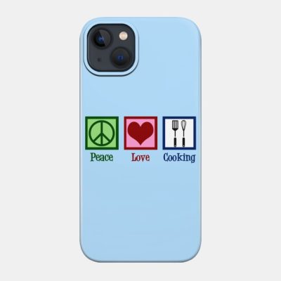 Peace Love Cooking Phone Case Official Cooking Merch