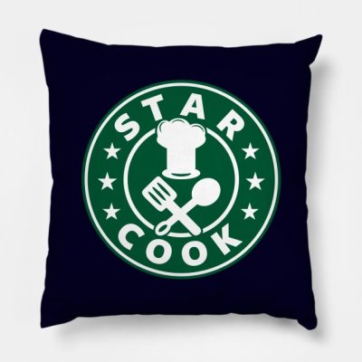 Star Cook Chef I Love Cooking Throw Pillow Official Cooking Merch