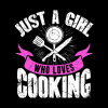 Just A Girl Who Loves Cooking Tapestry Official Cooking Merch