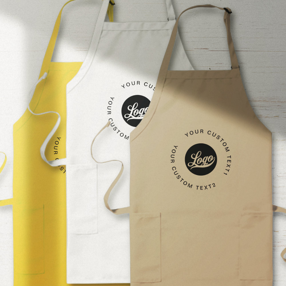 business logo custom with pockets company brand long apron r fcm0qv 1000 - Cooking Gifts