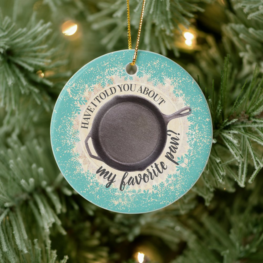 cast iron frying pan skillet cooking christmas ceramic ornament r8093ab5496454be6941de308480b2620 05wi1 8byvr 1000 - Cooking Gifts