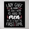 cooking kitchen chef lady chef of course we dont poster r9759361cbe1c40d6a7b235c1437a6cc9 wva 8byvr 1000 - Cooking Gifts