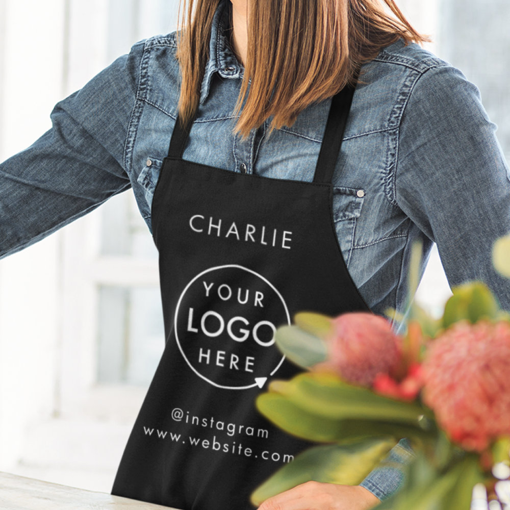 custom logo corporate modern minimalist black apron r d9zgd 1000 - Cooking Gifts