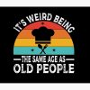 Retro It'S Weird Being The Same Age As Old People Cooking Husband Funny Man Cooking Mens Cooking Chef Tapestry Official Cooking Merch