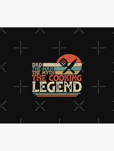 Vintage Chef Dad, Dad The Man The Myth The Cooking Legend Tapestry Official Cooking Merch