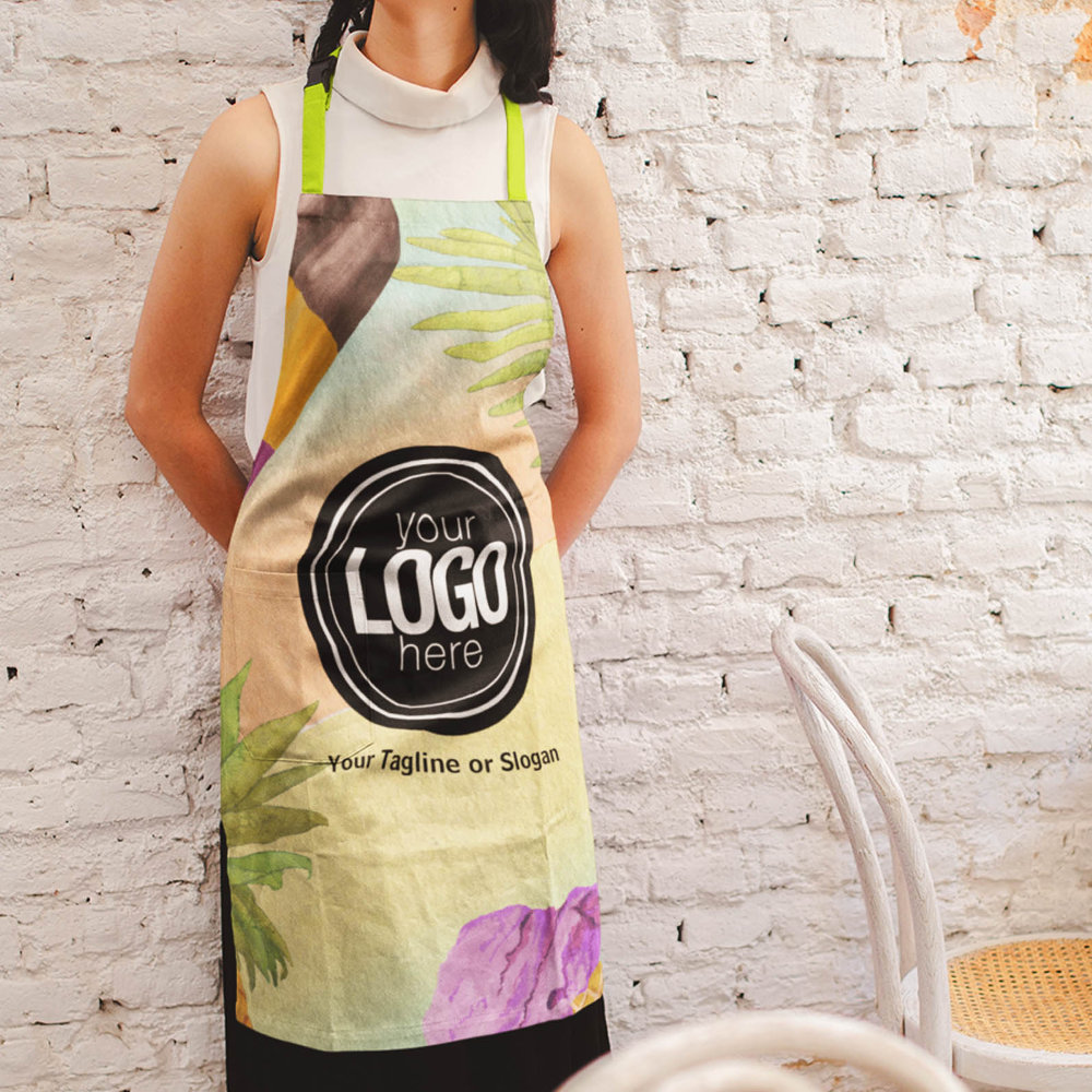 personalize business logo watercolor ice cream apron r afbz9j 1000 - Cooking Gifts