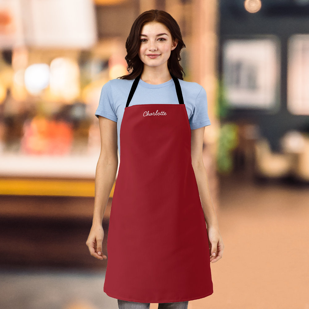 personalized name script fully editable colors apron r rwufq 1000 - Cooking Gifts