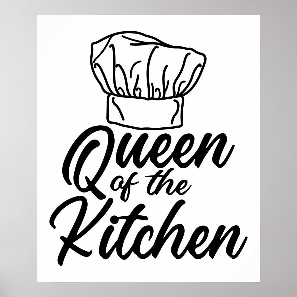 queen of the kitchen cooking lover funny chef poster re1503e2fd73f43a693b8b982abeed545 wvy 8byvr 1000 - Cooking Gifts