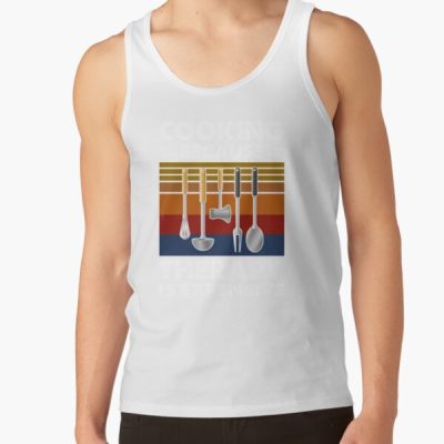 Cooking Because Therapy Is Expensive Tank Top Official Cooking Merch