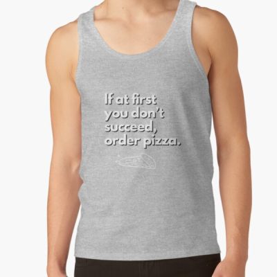 If At First You Don'T Succees Order Pizza, Funny Cooking Saying, Cooking Rule, Tank Top Official Cooking Merch