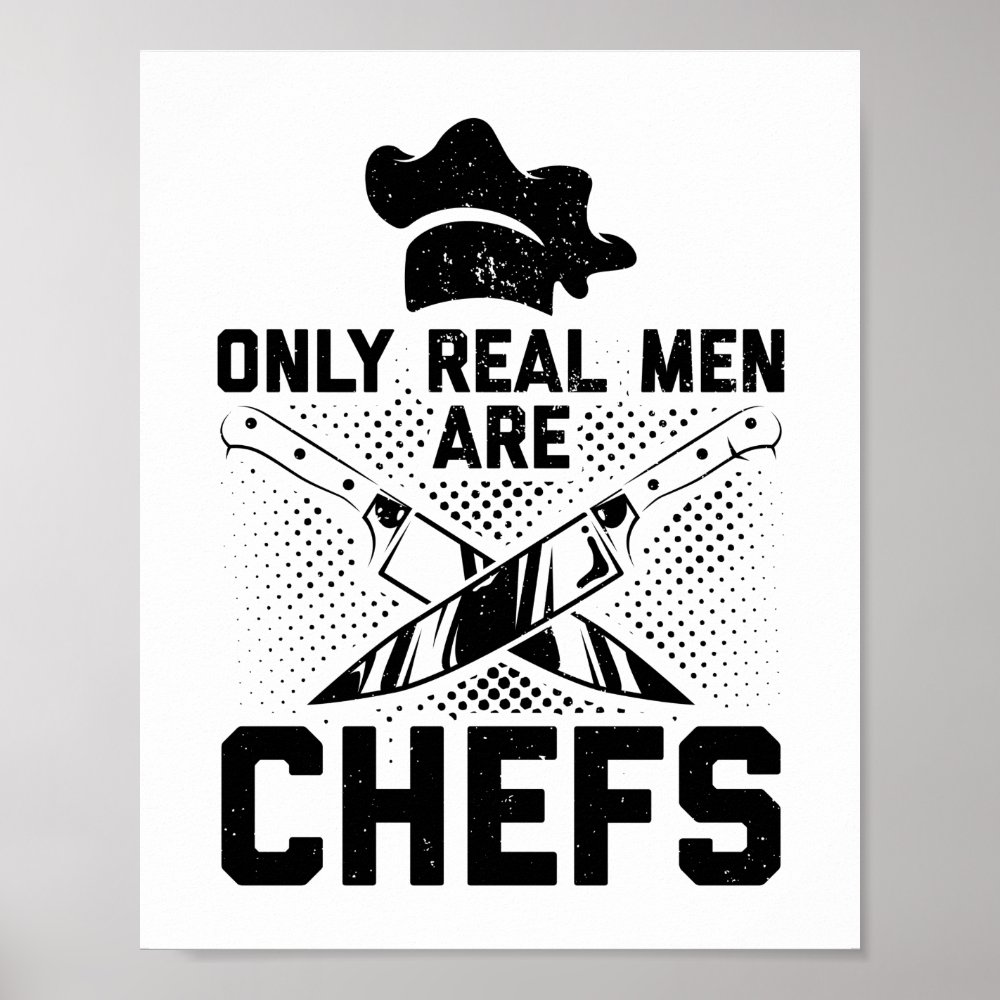 real men cooking cook hobby chef food gift ideas poster r8439c3a181c643e29840b8f341278a2b wva 8byvr 1000 - Cooking Gifts