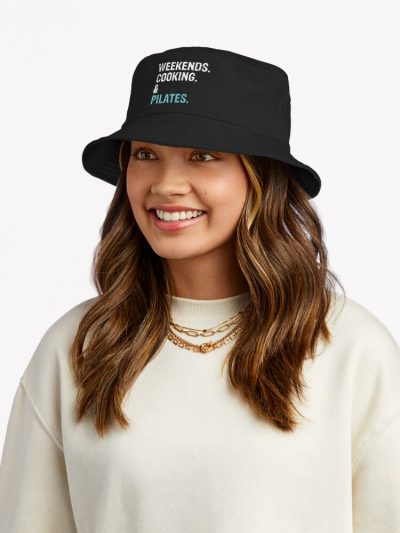 Weekends Cooking And Pilates Lover Cute Gift Bucket Hat Official Cooking Merch