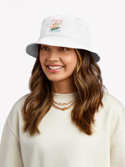 Cooking Is Like Love , Cooking Lover Bucket Hat Official Cooking Merch