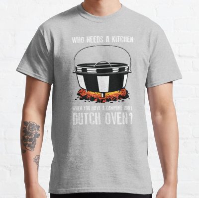 Kitchen Outdoor Campfire Cooking Dutch Oven Print T-Shirt Official Cooking Merch