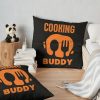 Cooking Buddy Throw Pillow Official Cooking Merch