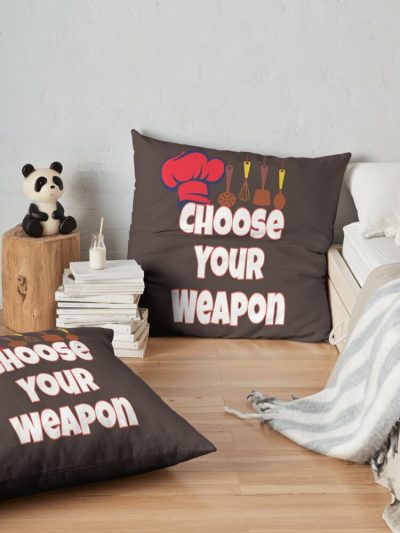 Funny Cooking Saying Quote Throw Pillow Official Cooking Merch