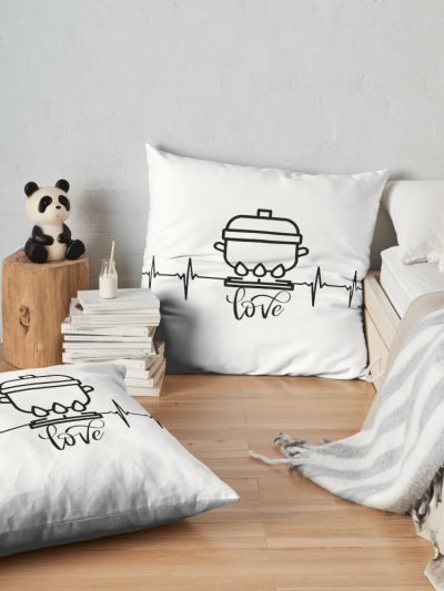 I Love Cooking Throw Pillow Official Cooking Merch