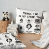  6 Things I Do In My Spare Time  Cooking  Lover Men Women Gift Throw Pillow Official Cooking Merch