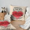 Cooking - The Way To A Man'S Heart Attack Throw Pillow Official Cooking Merch