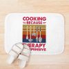 Cooking Because Therapy Is Expensive Bath Mat Official Cooking Merch