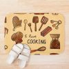 I Love Cooking Doodle Bath Mat Official Cooking Merch