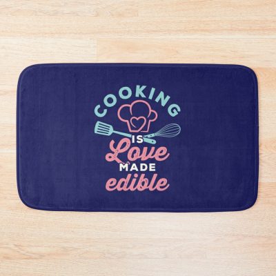 Cooking Is Love Made Edible Bath Mat Official Cooking Merch