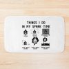 6 Things I Do In My Spare Time  Cooking  Lover Men Women Gift Bath Mat Official Cooking Merch