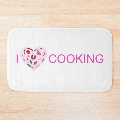 I Love Cooking Bath Mat Official Cooking Merch