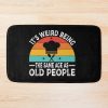 Retro It'S Weird Being The Same Age As Old People Cooking Husband Funny Man Cooking Mens Cooking Chef Bath Mat Official Cooking Merch