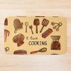 I Love Cooking Doodle Bath Mat Official Cooking Merch