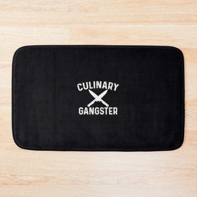 Culinary Gangster Cooking Themed Chefs Cooking Enthusiasts Bath Mat Official Cooking Merch