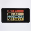 Eat Sleep Cooking Repeat, Cooking Lovers Mouse Pad Official Cooking Merch