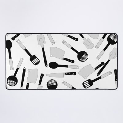 Cooking Utensils Pattern Mouse Pad Official Cooking Merch