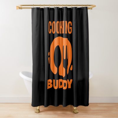 Cooking Buddy Shower Curtain Official Cooking Merch