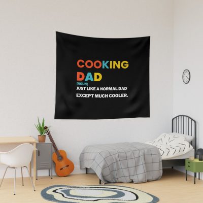 Cooking  Dad Like A Normal Dad Except Much Cooler Tapestry Official Cooking Merch