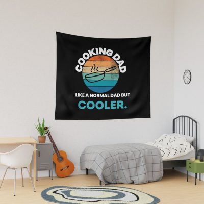 Cooking  Dad Like A Normal Dad But Cooler Tapestry Official Cooking Merch