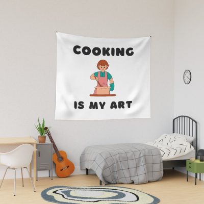 Cooking Is My Art Tapestry Official Cooking Merch