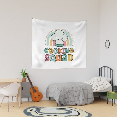 Cooking Squad Funny Matching Girls Chef Cooking Tapestry Official Cooking Merch