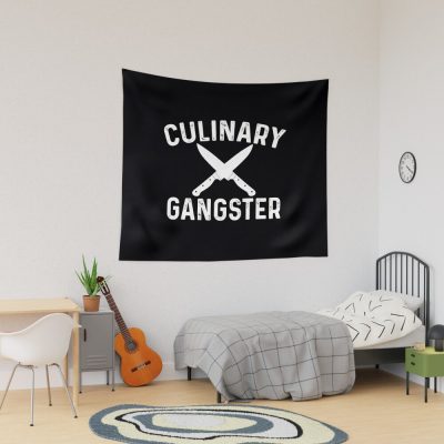 Culinary Gangster Cooking Themed Chefs Cooking Enthusiasts Tapestry Official Cooking Merch