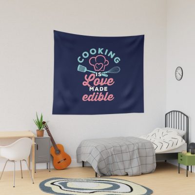 Cooking Is Love Made Edible Tapestry Official Cooking Merch