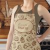 vintage cookies pattern personalized name baking apron r d9lua 1000 - Cooking Gifts